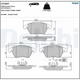 Bremsbelagsatz, Scheibenbremse DELPHI LP1837