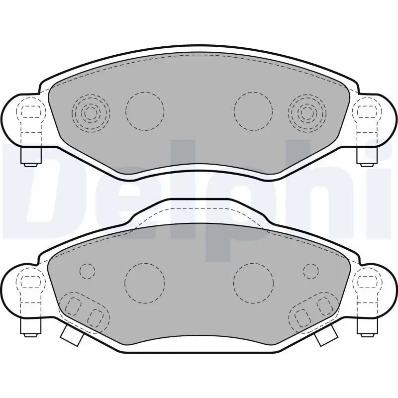 Bremsbelagsatz, Scheibenbremse DELPHI LP1840