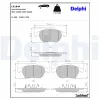 Bremsbelagsatz, Scheibenbremse Vorderachse DELPHI LP1844 Bild Bremsbelagsatz, Scheibenbremse Vorderachse DELPHI LP1844
