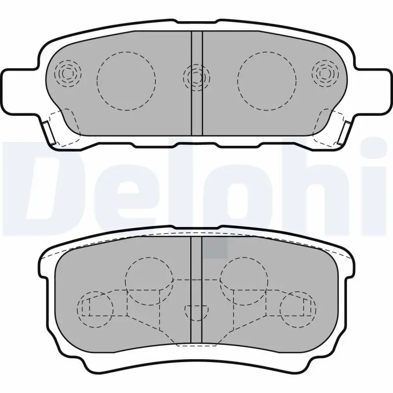 Bremsbelagsatz, Scheibenbremse DELPHI LP1852