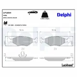Bremsbelagsatz, Scheibenbremse Vorderachse DELPHI LP1854