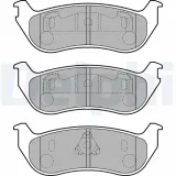 Bremsbelagsatz, Scheibenbremse DELPHI LP1859