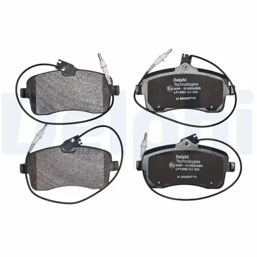 Bremsbelagsatz, Scheibenbremse DELPHI LP1890 Bild Bremsbelagsatz, Scheibenbremse DELPHI LP1890
