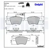 Bremsbelagsatz, Scheibenbremse DELPHI LP1914 Bild Bremsbelagsatz, Scheibenbremse DELPHI LP1914