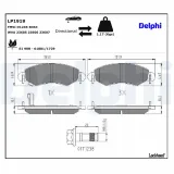 Bremsbelagsatz, Scheibenbremse Vorderachse DELPHI LP1919