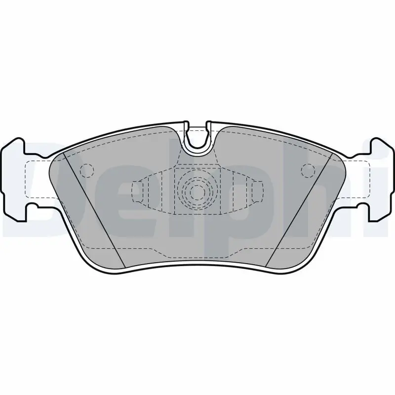 Bremsbelagsatz, Scheibenbremse Vorderachse DELPHI LP1925