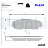 Bremsbelagsatz, Scheibenbremse Hinterachse DELPHI LP1946