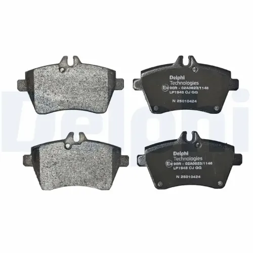 Bremsbelagsatz, Scheibenbremse Vorderachse DELPHI LP1948 Bild Bremsbelagsatz, Scheibenbremse Vorderachse DELPHI LP1948