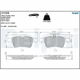 Bremsbelagsatz, Scheibenbremse DELPHI LP1958