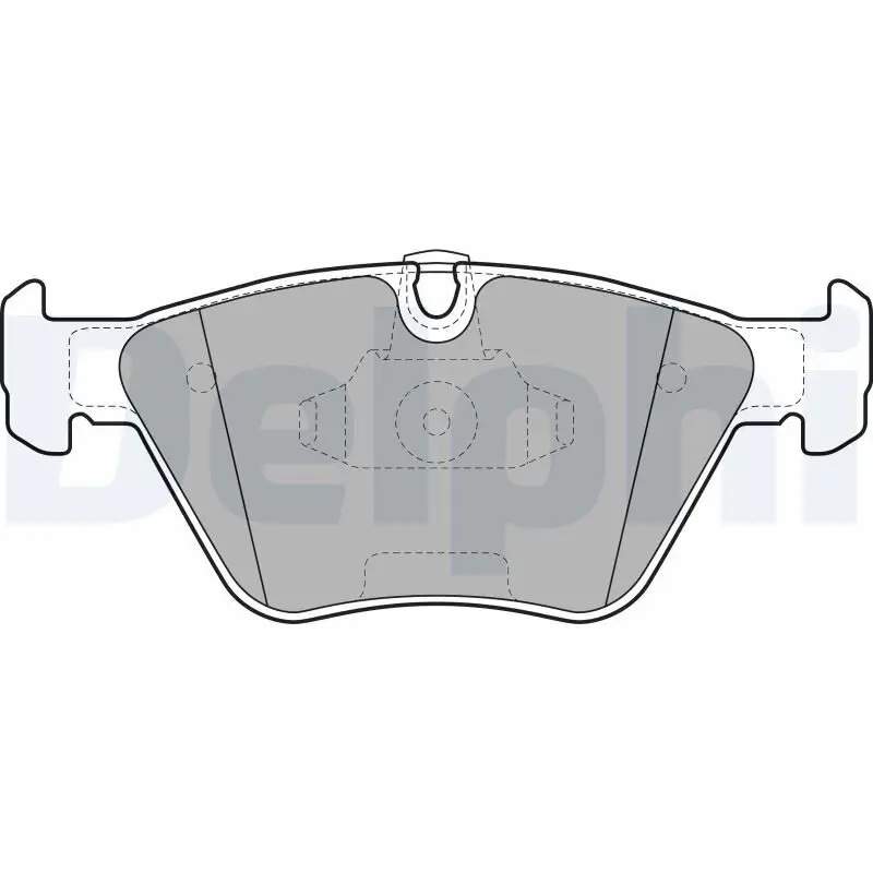 Bremsbelagsatz, Scheibenbremse Vorderachse DELPHI LP1962