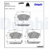 Bremsbelagsatz, Scheibenbremse Vorderachse DELPHI LP1974 Bild Bremsbelagsatz, Scheibenbremse Vorderachse DELPHI LP1974