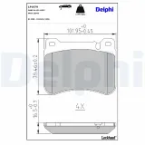 Bremsbelagsatz, Scheibenbremse Vorderachse DELPHI LP1979