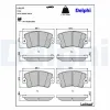 Bremsbelagsatz, Scheibenbremse Vorderachse DELPHI LP197 Bild Bremsbelagsatz, Scheibenbremse Vorderachse DELPHI LP197
