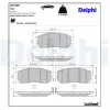 Bremsbelagsatz, Scheibenbremse DELPHI LP1987 Bild Bremsbelagsatz, Scheibenbremse DELPHI LP1987