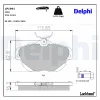 Bremsbelagsatz, Scheibenbremse Hinterachse DELPHI LP1991 Bild Bremsbelagsatz, Scheibenbremse Hinterachse DELPHI LP1991