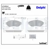 Bremsbelagsatz, Scheibenbremse DELPHI LP1992LC