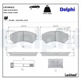 Bremsbelagsatz, Scheibenbremse DELPHI LP1993LC