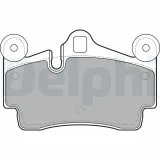 Bremsbelagsatz, Scheibenbremse DELPHI LP1998