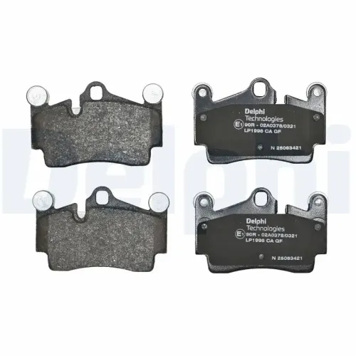 Bremsbelagsatz, Scheibenbremse DELPHI LP1998 Bild Bremsbelagsatz, Scheibenbremse DELPHI LP1998