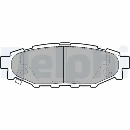 Bremsbelagsatz, Scheibenbremse DELPHI LP1999 Bild Bremsbelagsatz, Scheibenbremse DELPHI LP1999