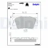 Bremsbelagsatz, Scheibenbremse Hinterachse DELPHI LP2004 Bild Bremsbelagsatz, Scheibenbremse Hinterachse DELPHI LP2004