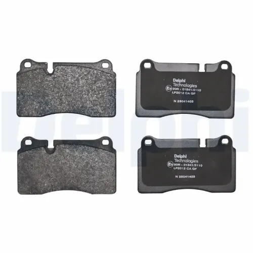 Bremsbelagsatz, Scheibenbremse DELPHI LP2012 Bild Bremsbelagsatz, Scheibenbremse DELPHI LP2012