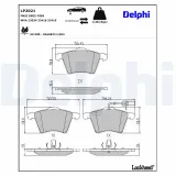 Bremsbelagsatz, Scheibenbremse Vorderachse DELPHI LP2021