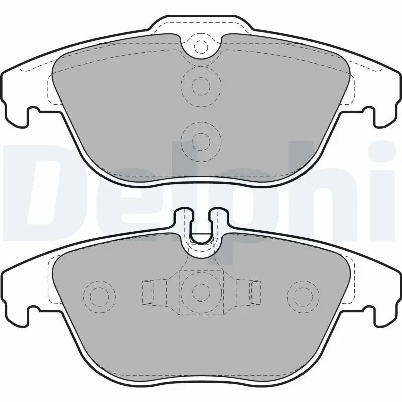 Bremsbelagsatz, Scheibenbremse DELPHI LP2029