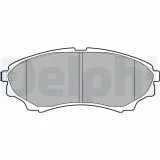 Bremsbelagsatz, Scheibenbremse DELPHI LP2036