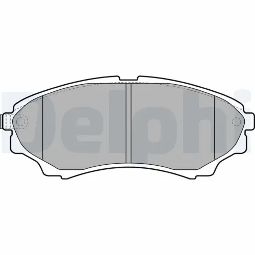 Bremsbelagsatz, Scheibenbremse DELPHI LP2036 Bild Bremsbelagsatz, Scheibenbremse DELPHI LP2036