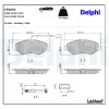 Bremsbelagsatz, Scheibenbremse Vorderachse DELPHI LP2043 Bild Bremsbelagsatz, Scheibenbremse Vorderachse DELPHI LP2043