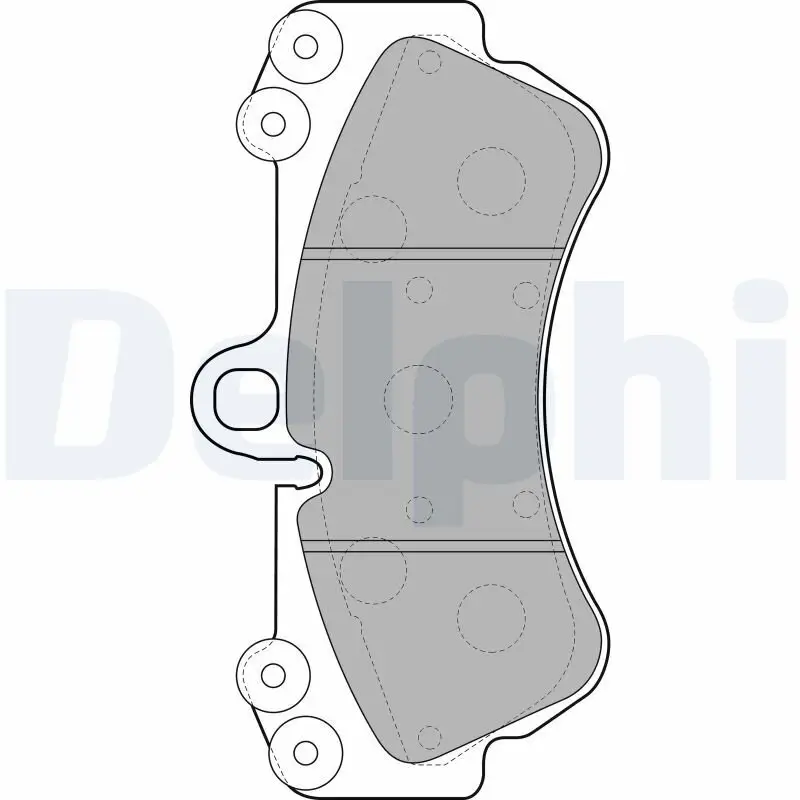 Bremsbelagsatz, Scheibenbremse DELPHI LP2057