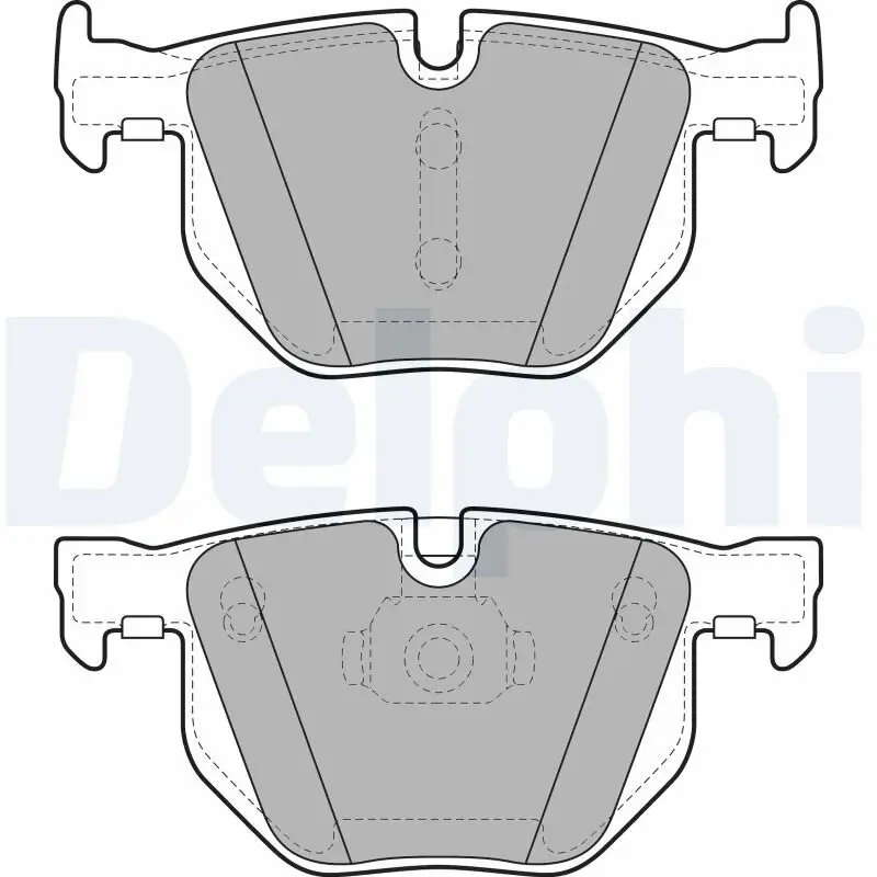 Bremsbelagsatz, Scheibenbremse DELPHI LP2068