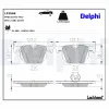 Bremsbelagsatz, Scheibenbremse DELPHI LP2068 Bild Bremsbelagsatz, Scheibenbremse DELPHI LP2068