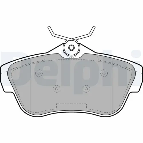 Bremsbelagsatz, Scheibenbremse DELPHI LP2071 Bild Bremsbelagsatz, Scheibenbremse DELPHI LP2071