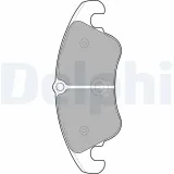 Bremsbelagsatz, Scheibenbremse DELPHI LP2077