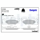 Bremsbelagsatz, Scheibenbremse DELPHI LP2085