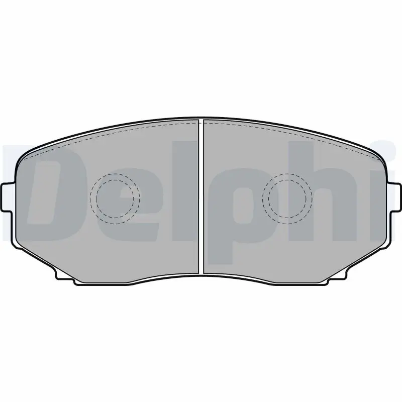 Bremsbelagsatz, Scheibenbremse Vorderachse DELPHI LP2098