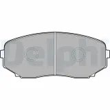 Bremsbelagsatz, Scheibenbremse Vorderachse DELPHI LP2098