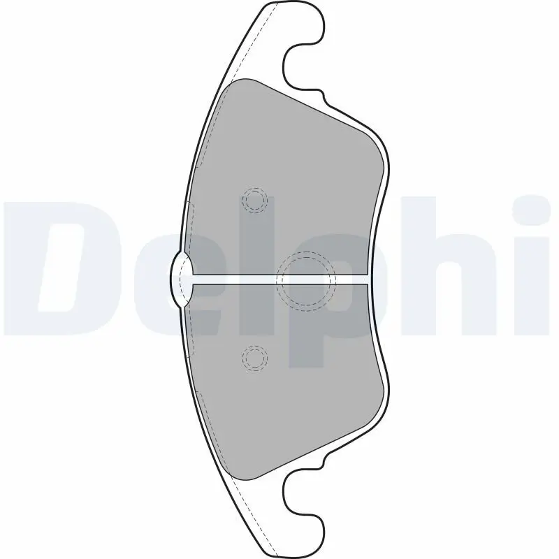 Bremsbelagsatz, Scheibenbremse DELPHI LP2099