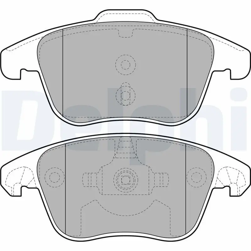 Bremsbelagsatz, Scheibenbremse DELPHI LP2100