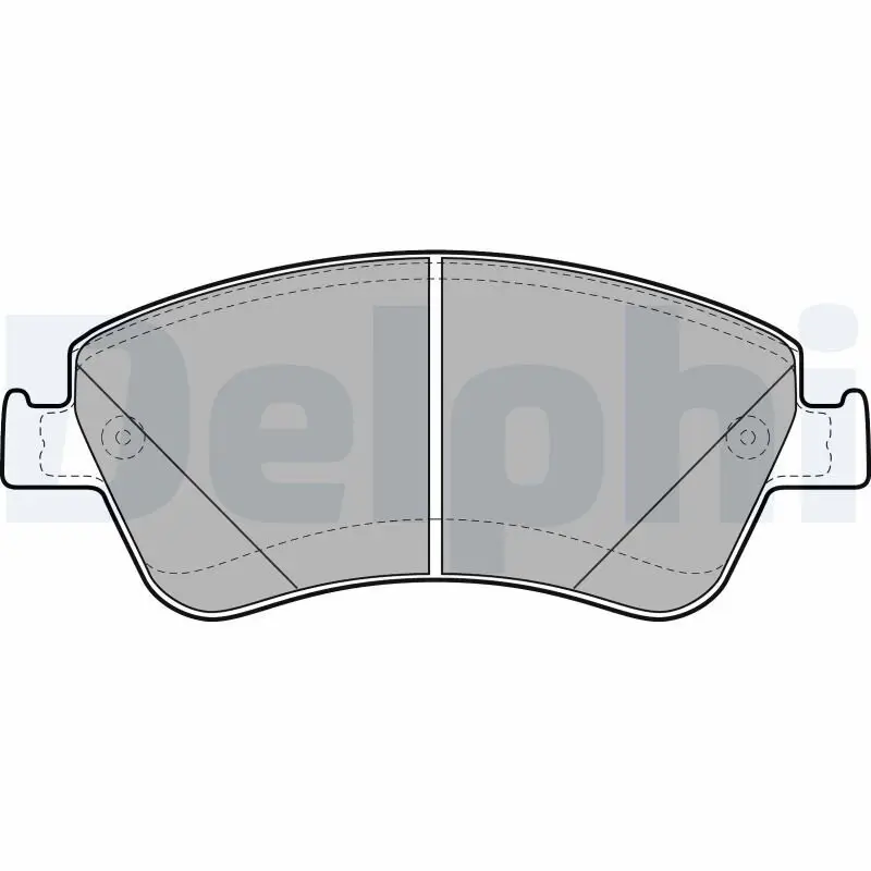 Bremsbelagsatz, Scheibenbremse DELPHI LP2102