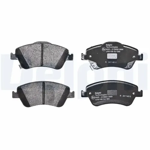 Bremsbelagsatz, Scheibenbremse DELPHI LP2102 Bild Bremsbelagsatz, Scheibenbremse DELPHI LP2102