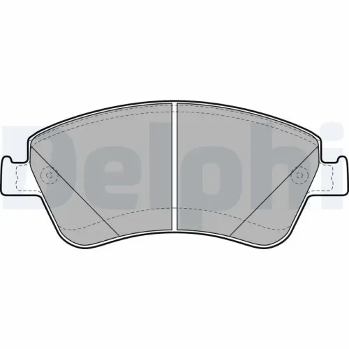 Bremsbelagsatz, Scheibenbremse DELPHI LP2102 Bild Bremsbelagsatz, Scheibenbremse DELPHI LP2102
