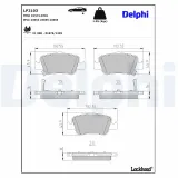 Bremsbelagsatz, Scheibenbremse Hinterachse DELPHI LP2103