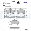 Bremsbelagsatz, Scheibenbremse Vorderachse DELPHI LP2104 Bild Bremsbelagsatz, Scheibenbremse Vorderachse DELPHI LP2104