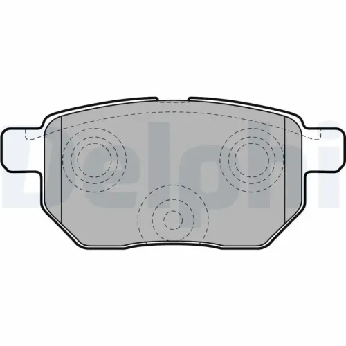 Bremsbelagsatz, Scheibenbremse DELPHI LP2105 Bild Bremsbelagsatz, Scheibenbremse DELPHI LP2105