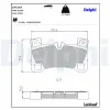 Bremsbelagsatz, Scheibenbremse Hinterachse DELPHI LP2118