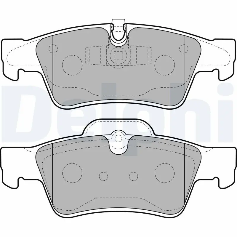 Bremsbelagsatz, Scheibenbremse DELPHI LP2124