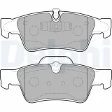 Bremsbelagsatz, Scheibenbremse Hinterachse DELPHI LP2124